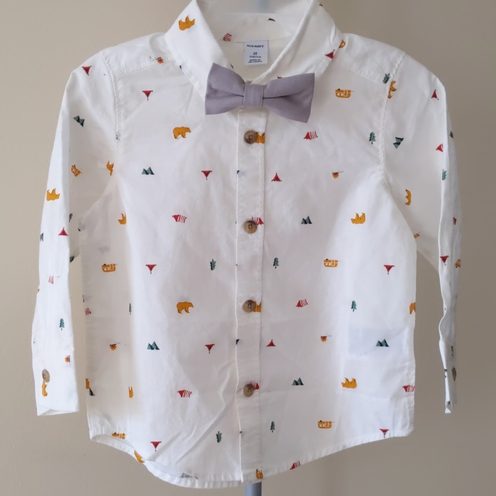 Dress shirt with Bow Tie for Toddler boy